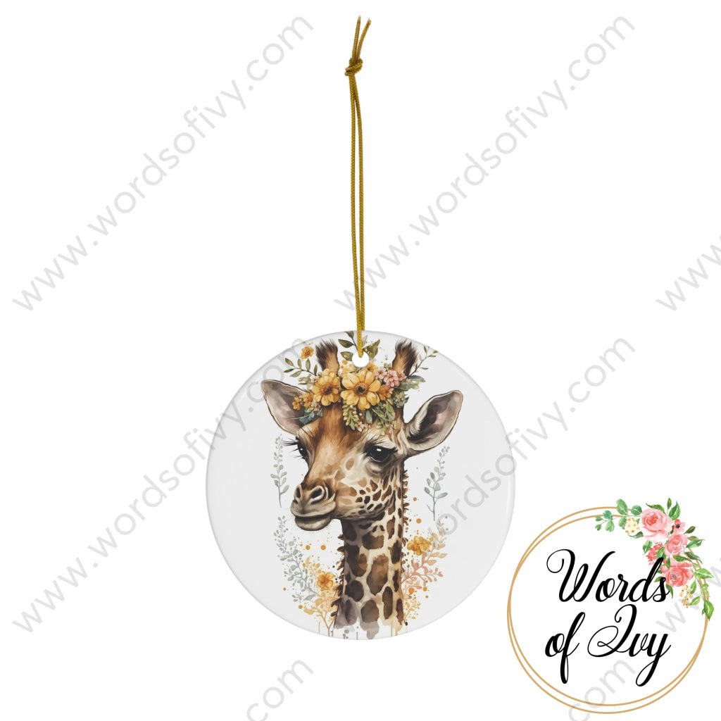 Christmas Ornament - Boho Giraffe 230709013 | Nauti Life Tees