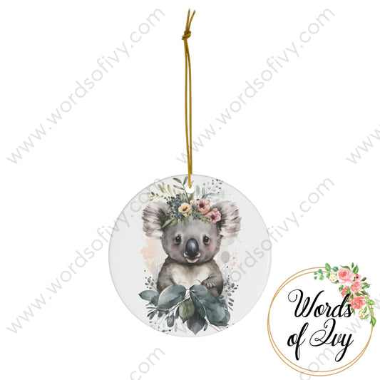 Christmas Ornament - Boho Koala 230709014 Circle / One Size Home Decor