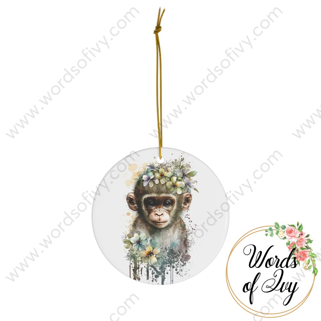 Christmas Ornament - Boho Monkey 230709016 | Nauti Life Tees