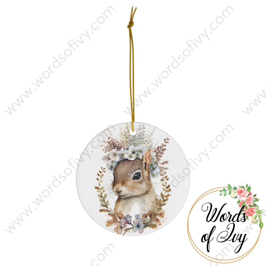 Christmas Ornament - Boho Squirrel 230709020 | Nauti Life Tees