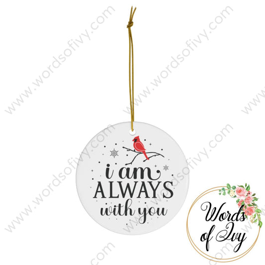 Christmas Ornament - Cardinal I am always with you 221213016 | Nauti Life Tees