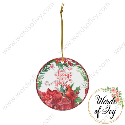 Christmas Ornament - Cardinal I will always be with you 221121002 | Nauti Life Tees