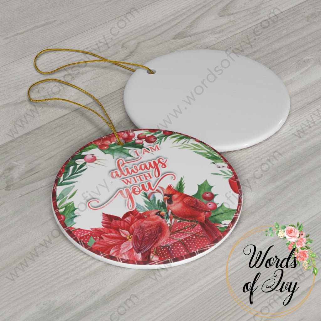 Christmas Ornament - Cardinal I will always be with you 221121002 | Nauti Life Tees