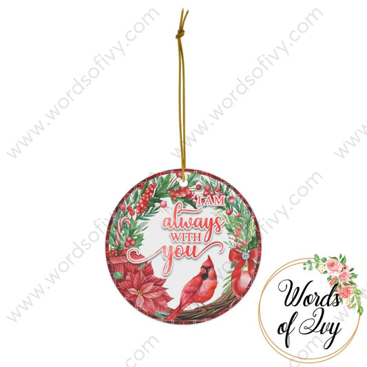 Christmas Ornament - Cardinal I will always be with you 221121004 | Nauti Life Tees