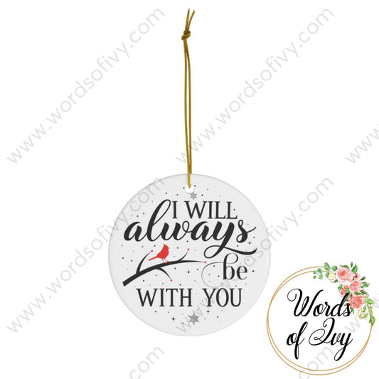 Christmas Ornament - Cardinal I will always be with you 221213002 | Nauti Life Tees