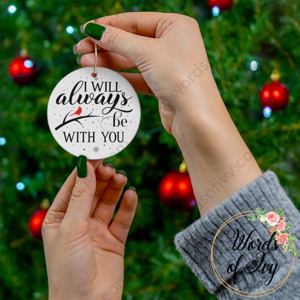 Christmas Ornament - Cardinal I will always be with you 221213002 | Nauti Life Tees