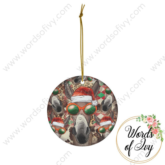Christmas Ornament - Donkey 221206012 | Nauti Life Tees