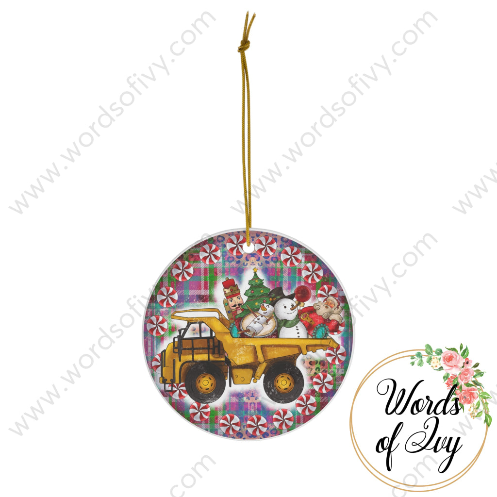 Christmas Ornament - Dump Truck 221220010 | Nauti Life Tees