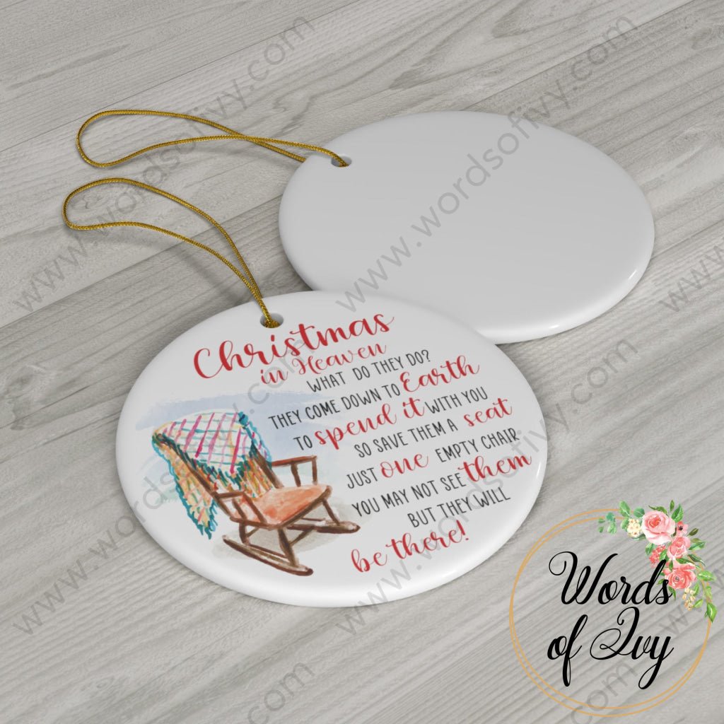 Christmas Ornament - Empty Chair Christmas tree loved one rest in peace in remembrance | Nauti Life Tees