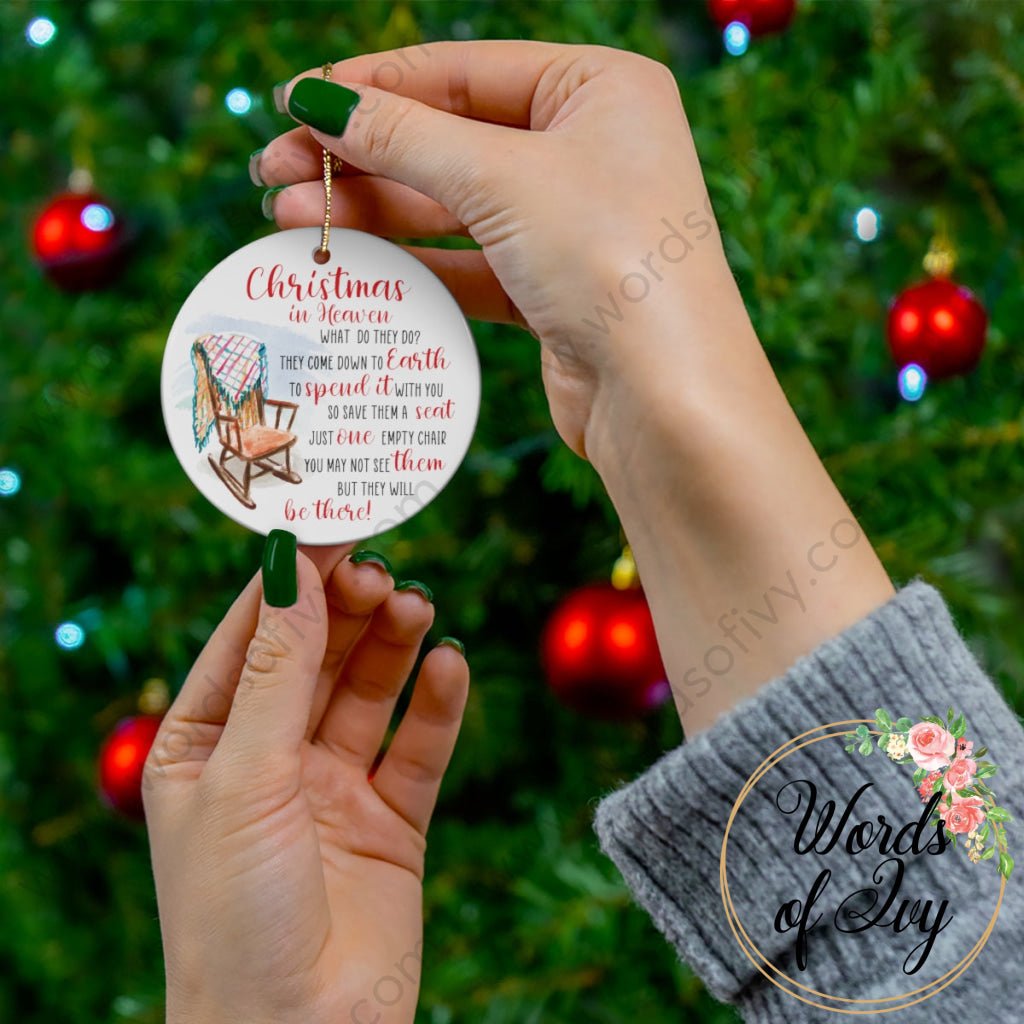 Christmas Ornament - Empty Chair Christmas tree loved one rest in peace in remembrance | Nauti Life Tees