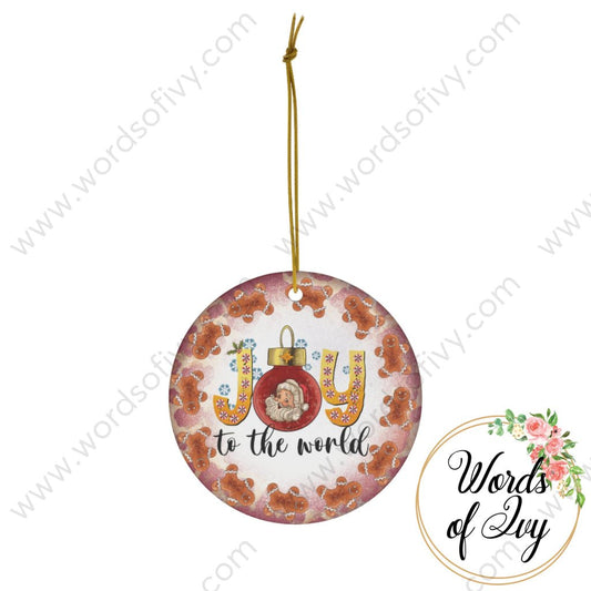 Christmas Ornament - Joy to the world 221206014 | Nauti Life Tees