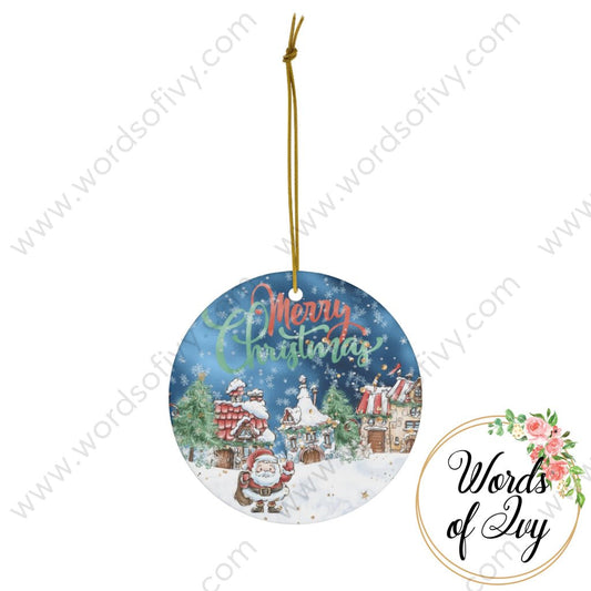 Christmas Ornament - Merry Christmas Santa 221110008 | Nauti Life Tees