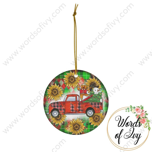 Christmas Ornament - Red Truck 221206020 | Nauti Life Tees