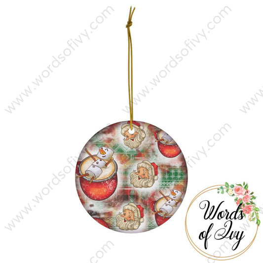 Christmas Ornament - Santa and Hot Cocoa 221207002 | Nauti Life Tees
