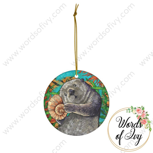 Christmas Ornament - Sea Otter 221110012 | Nauti Life Tees