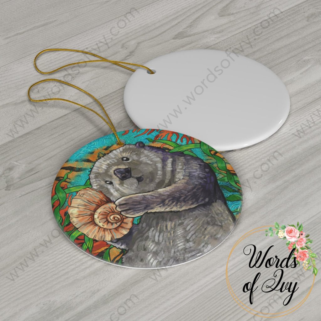 Christmas Ornament - Sea Otter 221110012 | Nauti Life Tees