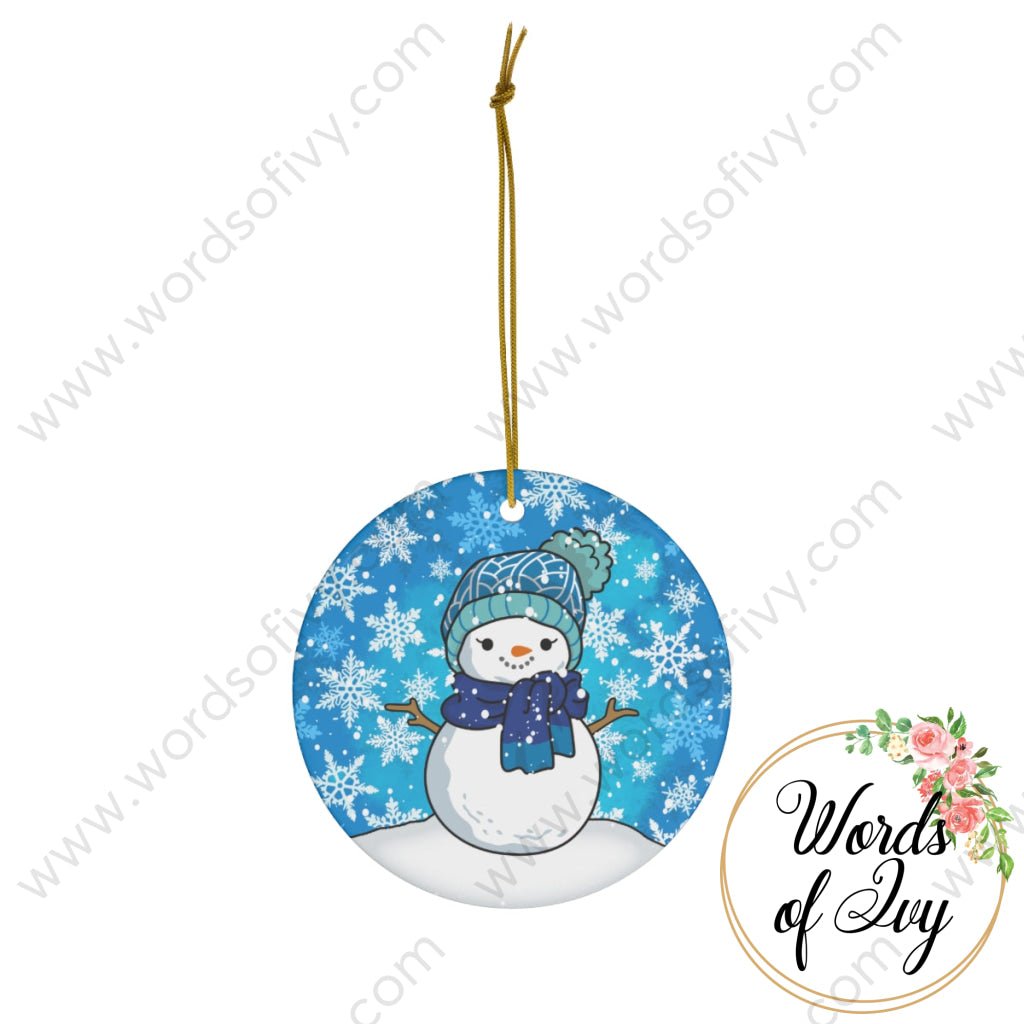 Christmas Ornament - Snowman Blue 221110006 | Nauti Life Tees