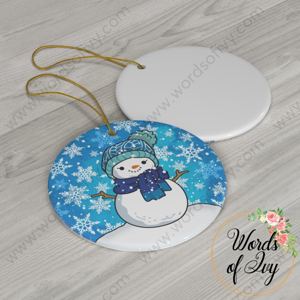 Christmas Ornament - Snowman Blue 221110006 | Nauti Life Tees