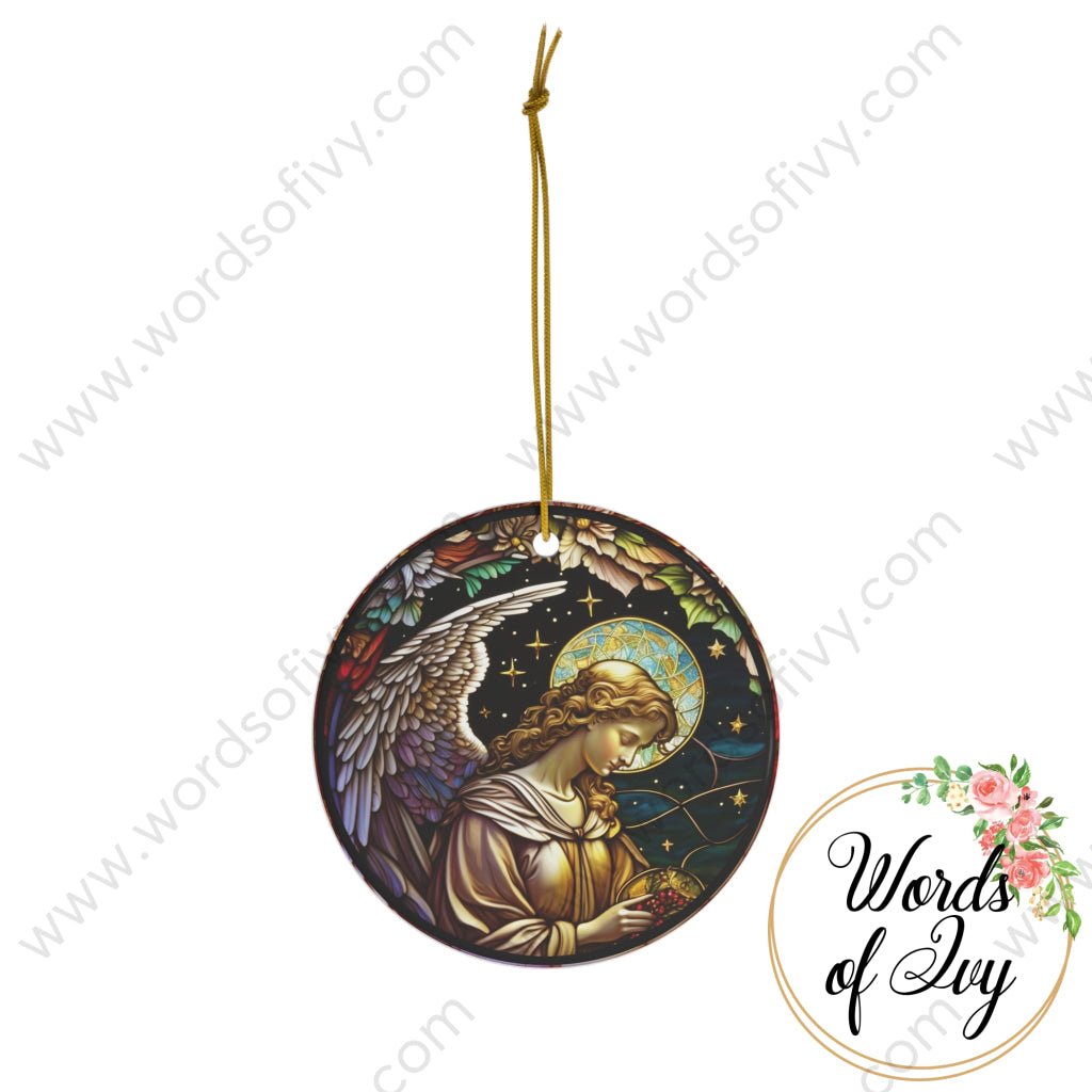 Christmas Ornament - Stained Glass Angel 230704010 | Nauti Life Tees