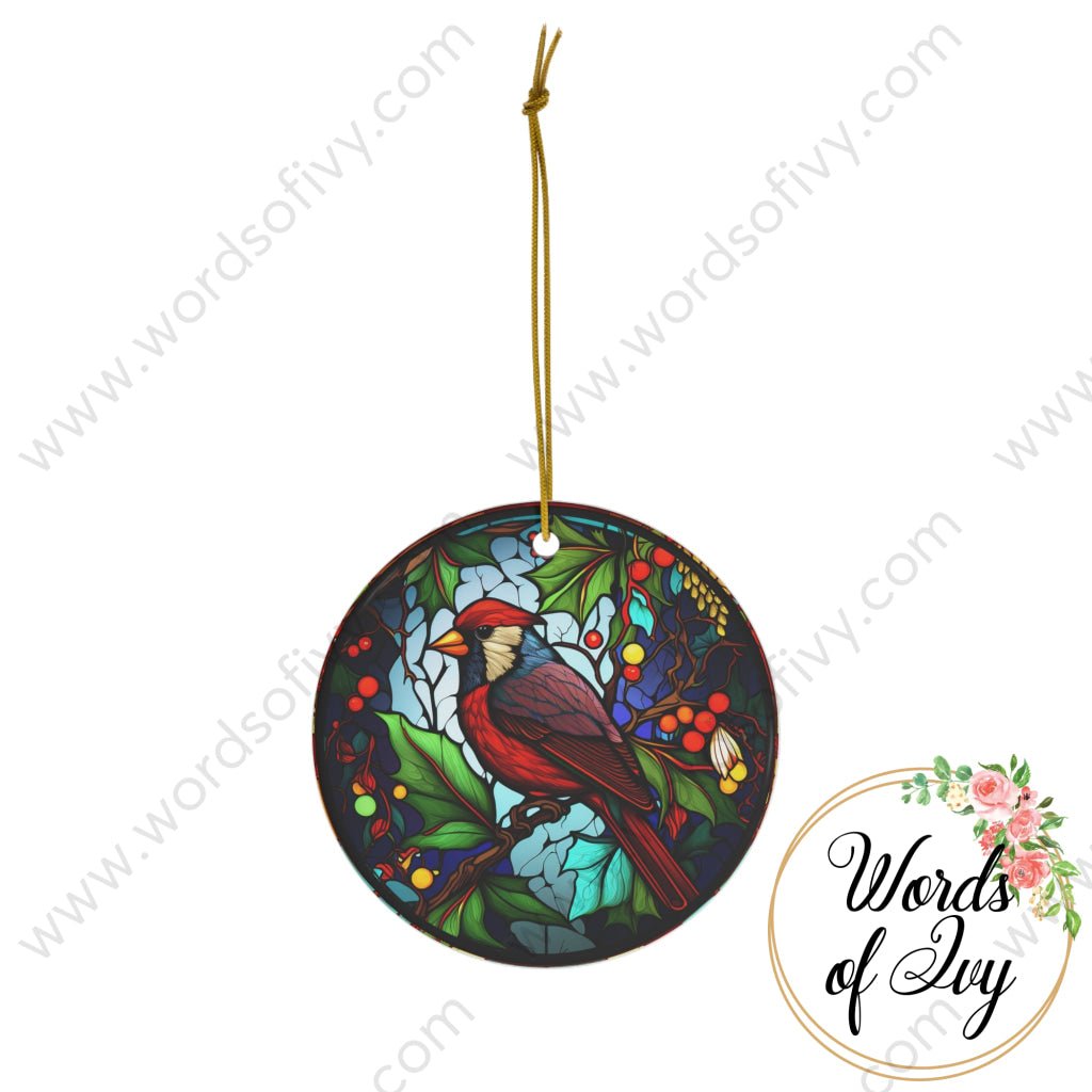 Christmas Ornament - Stained Glass Bird 230704019 | Nauti Life Tees