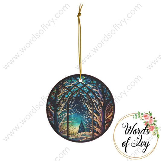 Christmas Ornament - Stained Glass Tree 230704002 | Nauti Life Tees