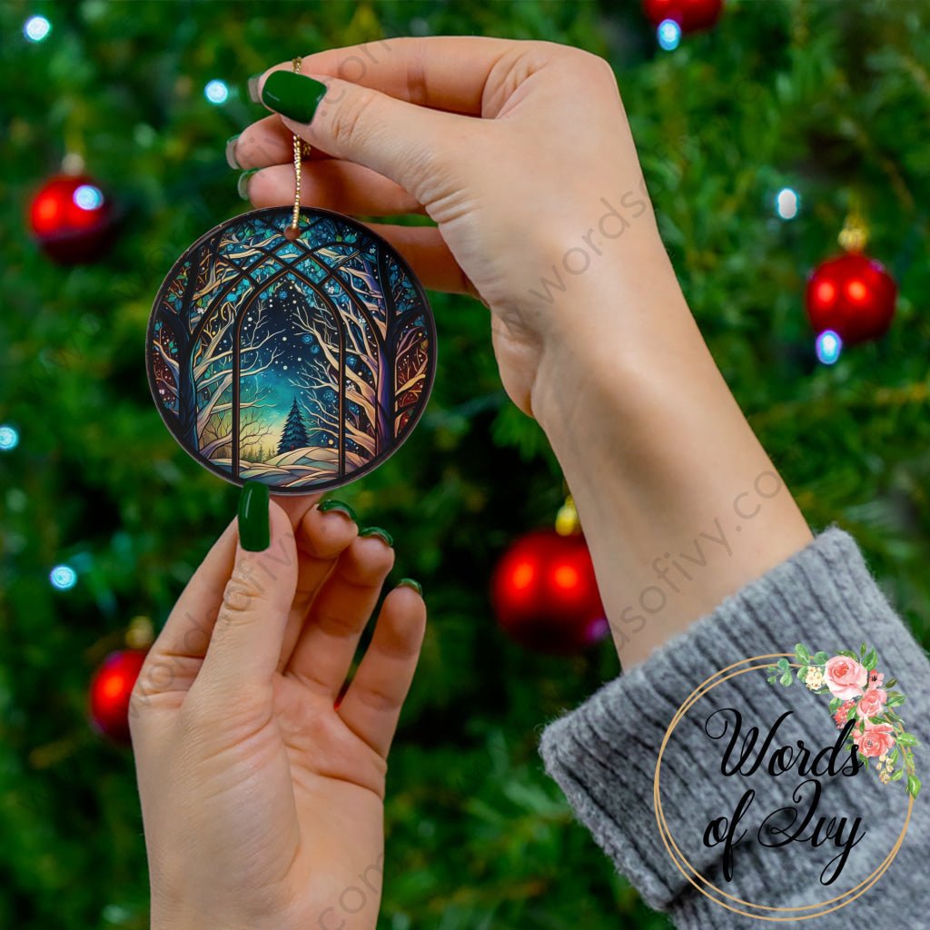 Christmas Ornament - Stained Glass Tree 230704002 | Nauti Life Tees
