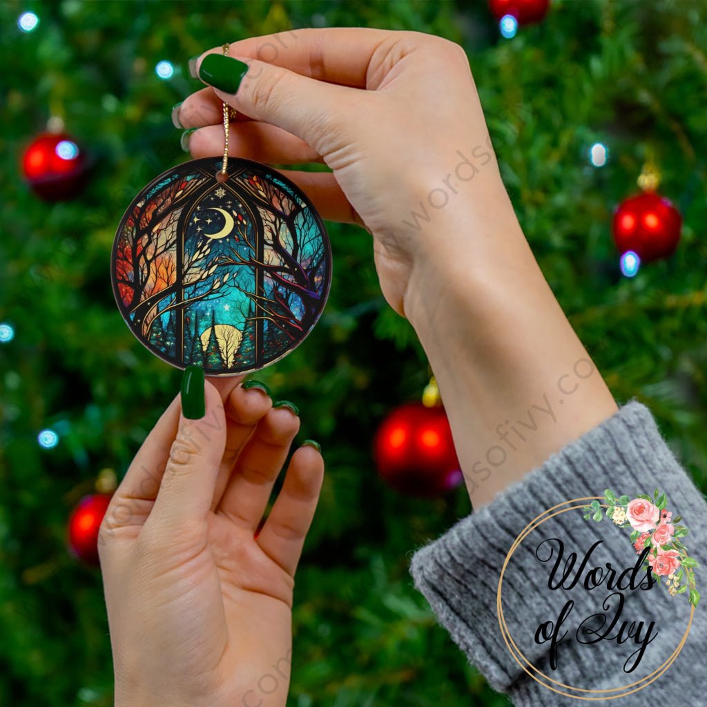 Christmas Ornament - Stained Glass Tree 230704005 | Nauti Life Tees