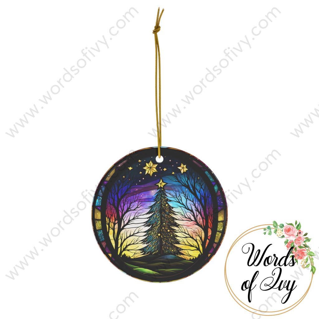 Christmas Ornament - Stained Glass Tree 230704015 | Nauti Life Tees