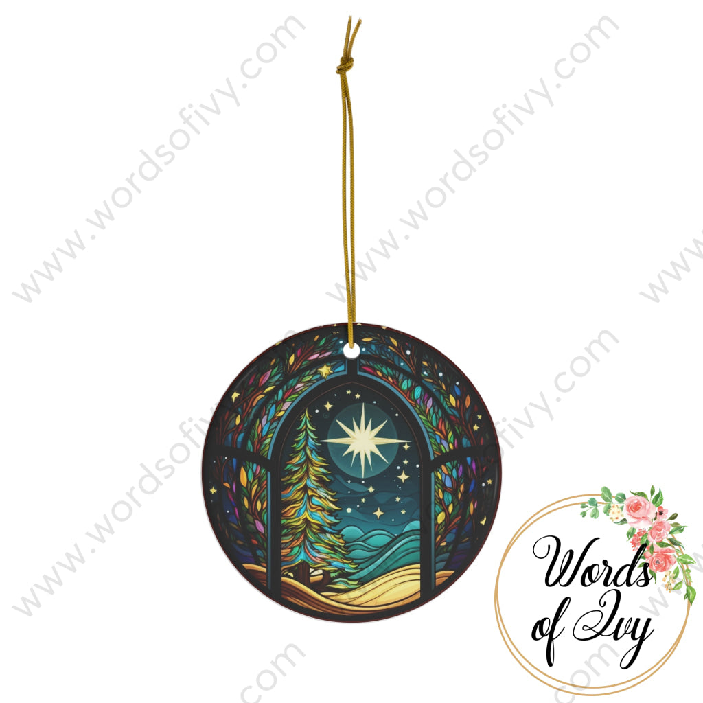 Christmas Ornament - Stained Glass Tree 230704020 | Nauti Life Tees