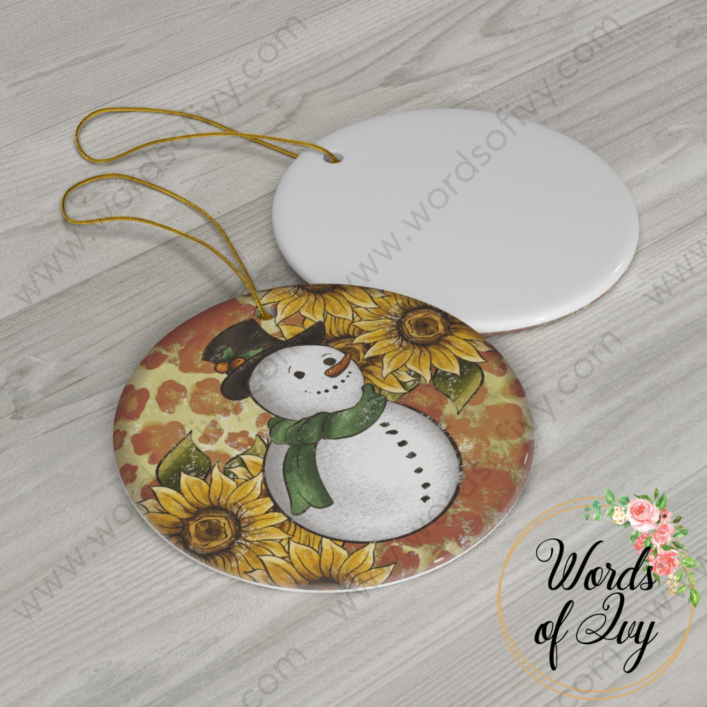 Christmas Ornament - Sunflower Snowman 221206003 Home Decor