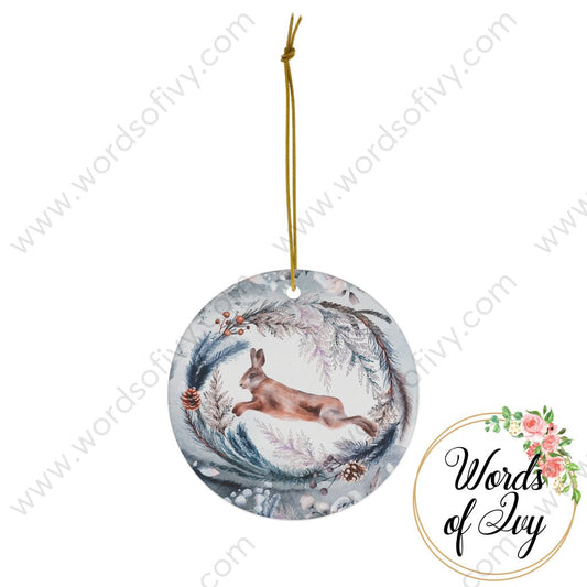 Christmas Ornament - Winter Rabbit 230616005 | Nauti Life Tees