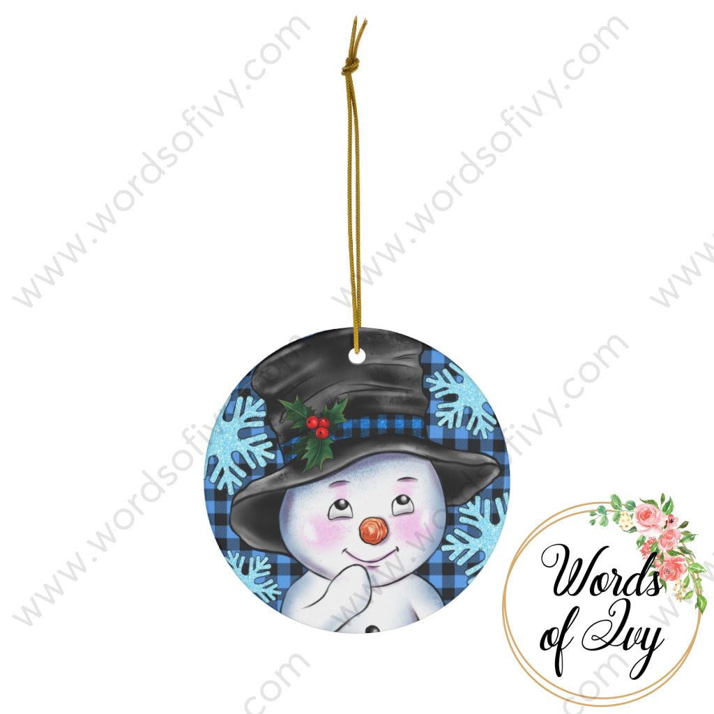 Christmas Ornament - Winter Snowman 221110001 | Nauti Life Tees