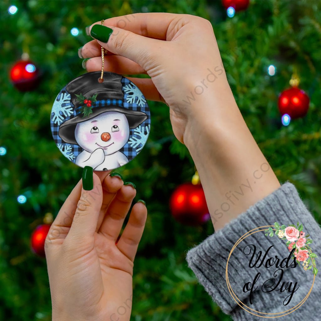 Christmas Ornament - Winter Snowman 221110001 | Nauti Life Tees