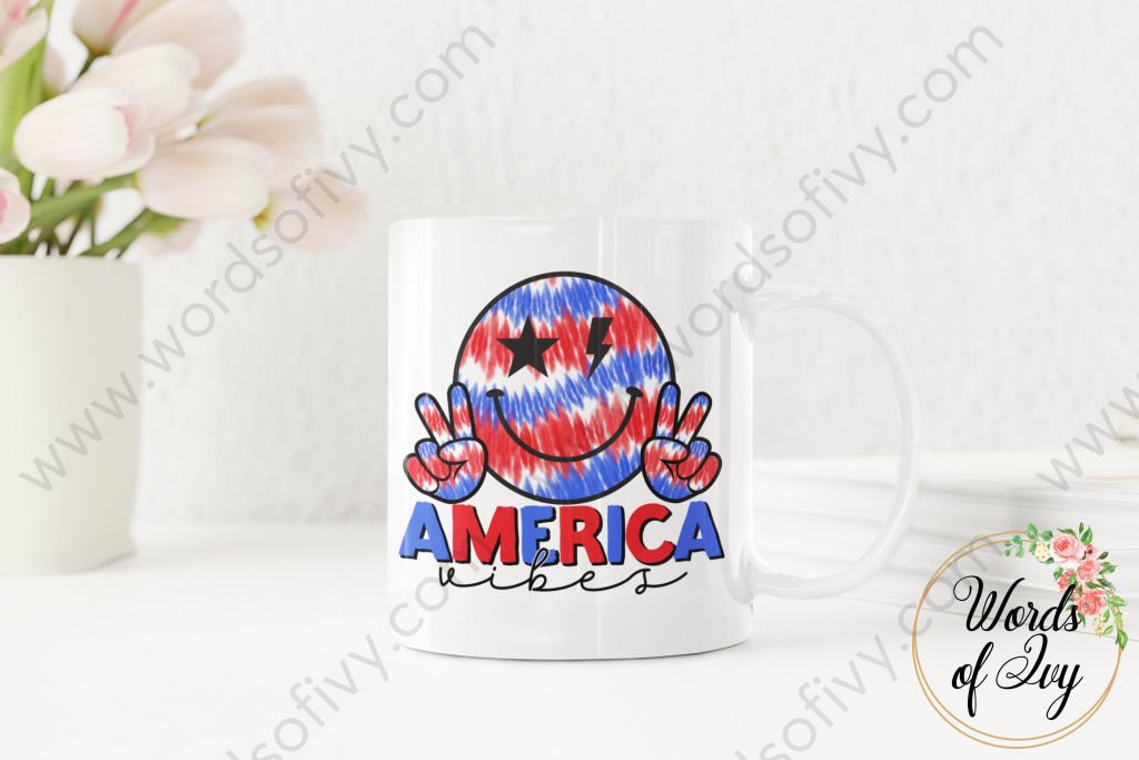 Coffee Mug - America Vibes 220306001 | Nauti Life Tees