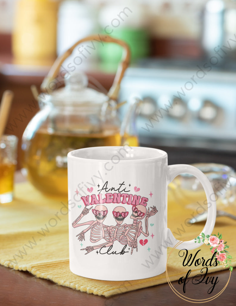 Coffee Mug - Anti Valentine Club 240113006 | Nauti Life Tees