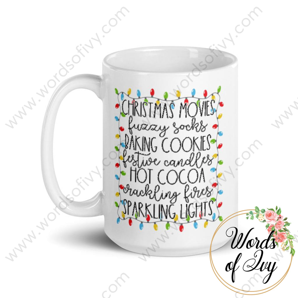 Coffee Mug - Christmas Movies Fuzzy Socks | Nauti Life Tees