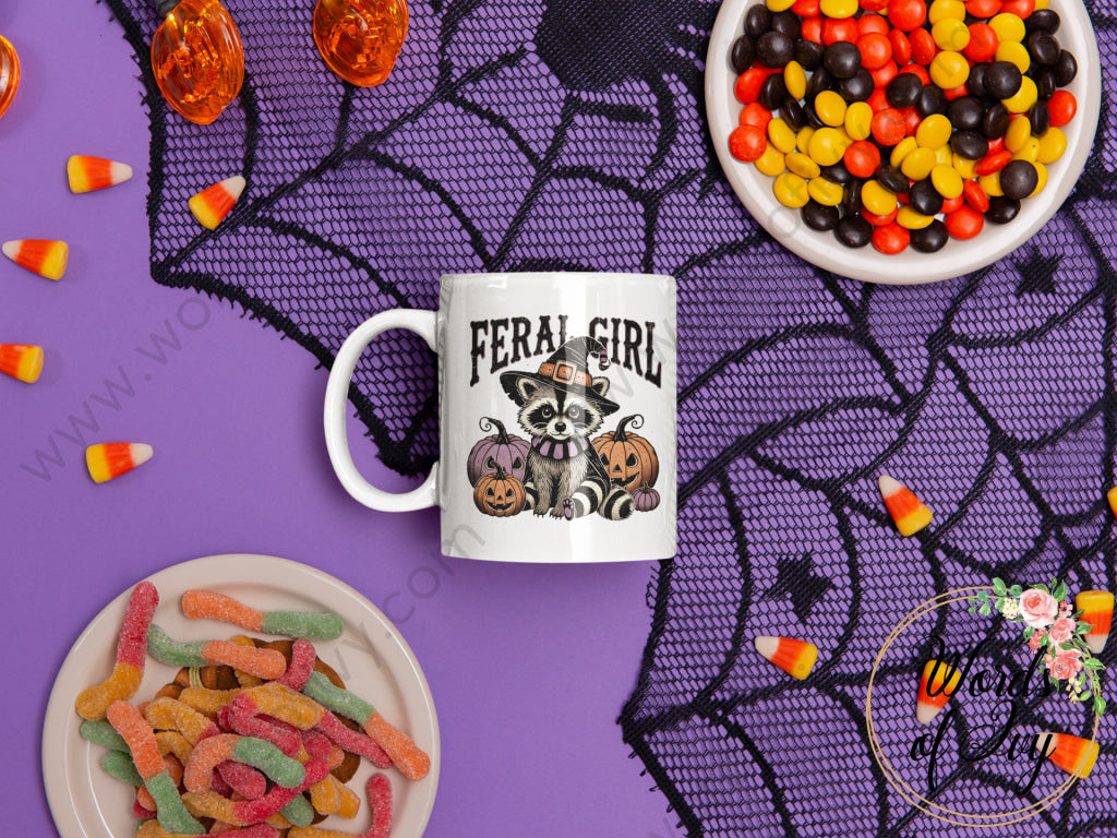 Coffee Mug - Feral Girl Halloween 240814032