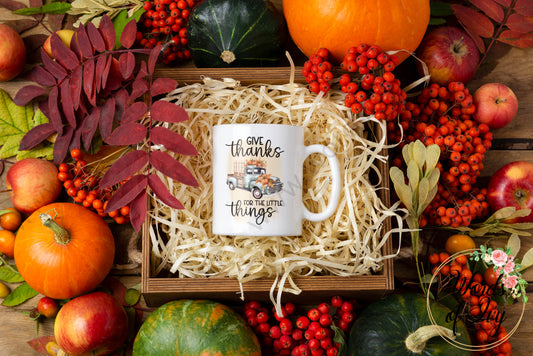 Coffee Mug - Give Thanks For The Little Things 240808010