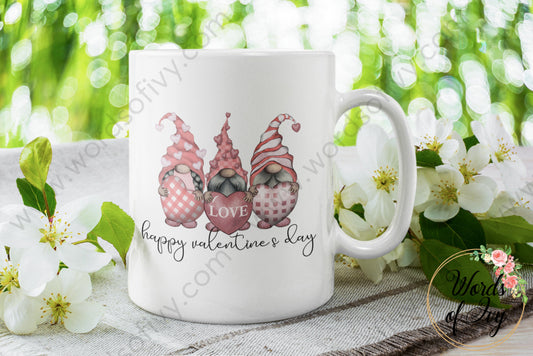 Coffee Mug - Gnome Happy Valentine's Day 220116007 | Nauti Life Tees