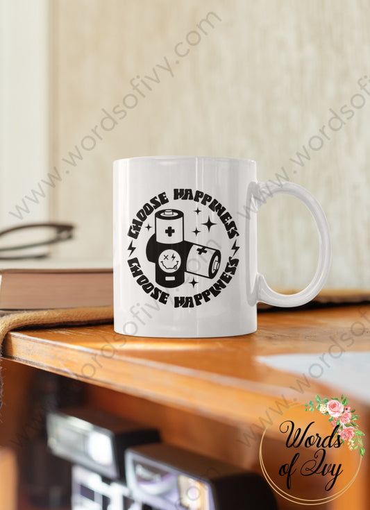 Coffee Mug - HAPPINESS IS ONLY TWO BATTERIES AWAY POCKET 230821002 | Nauti Life Tees