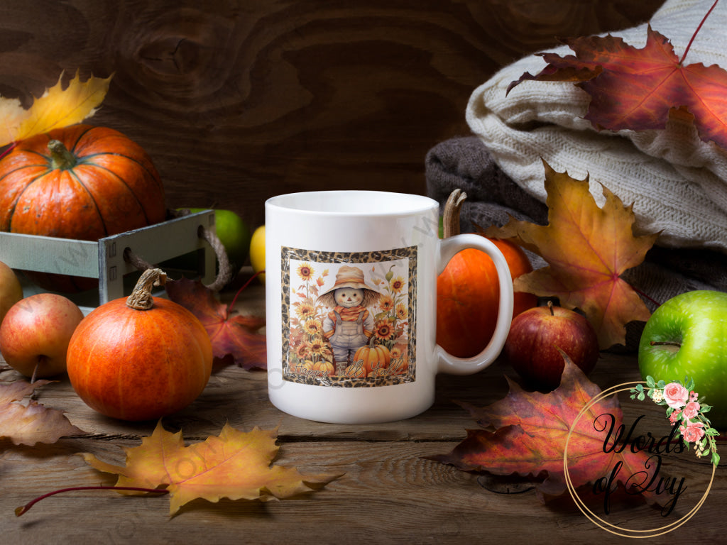 Coffee Mug - HAPPY FALL YALL SCARECROW 230821004 | Nauti Life Tees