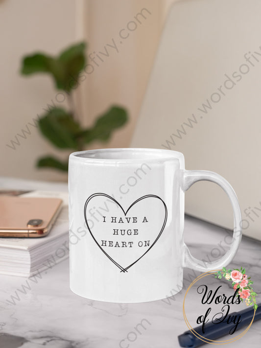 Coffee Mug - Huge heart on 211225006 | Nauti Life Tees