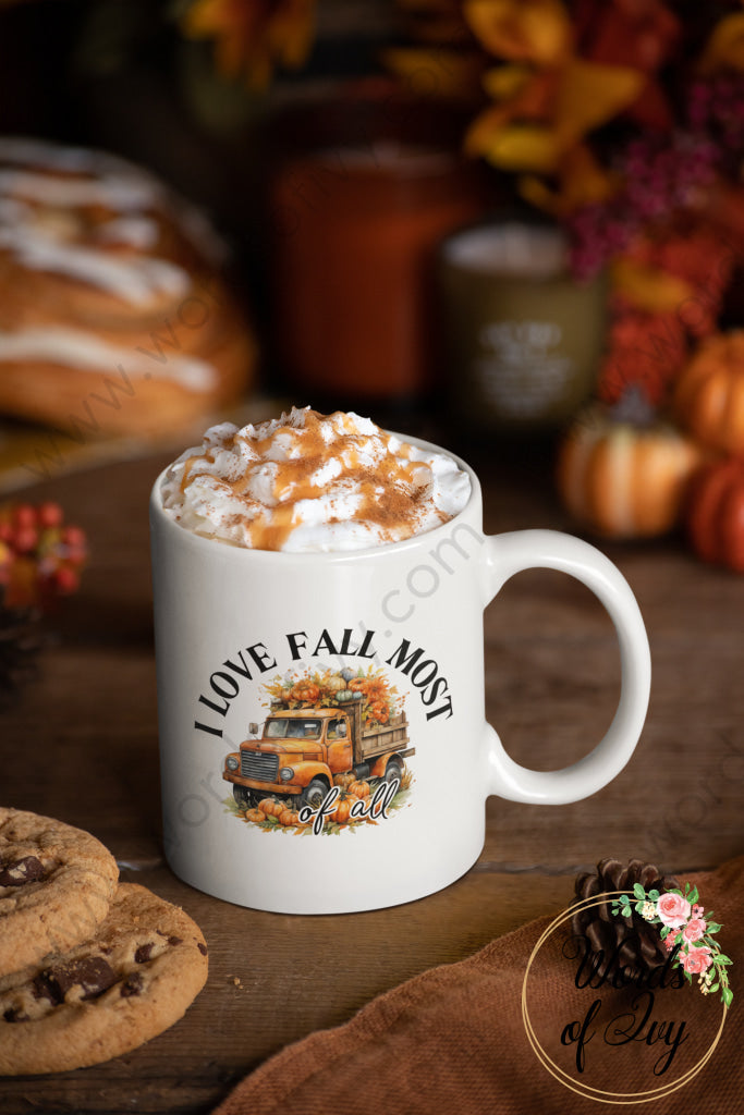 Coffee Mug - I Love Fall Most Of All 240808058