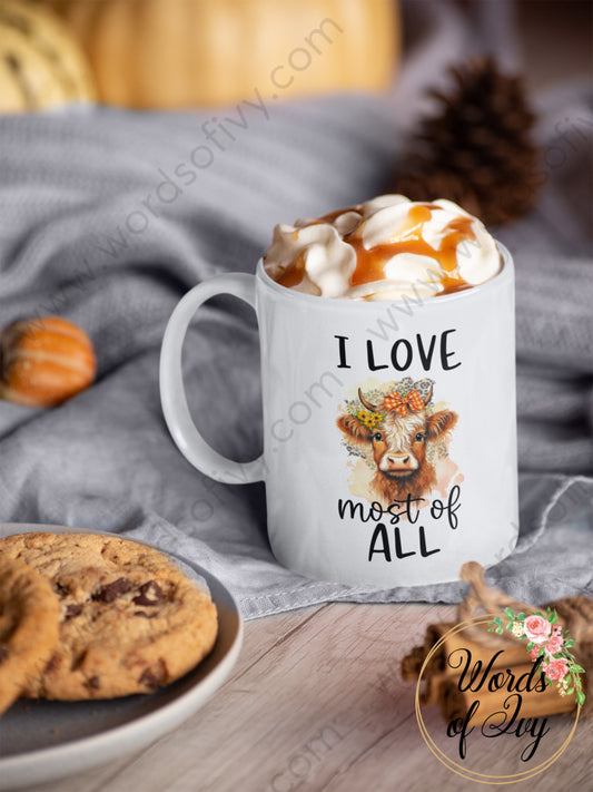 Coffee Mug - I Love Fall Most Of All 240808060