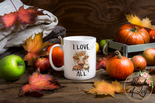 Coffee Mug - I Love Fall Most Of All 240808061