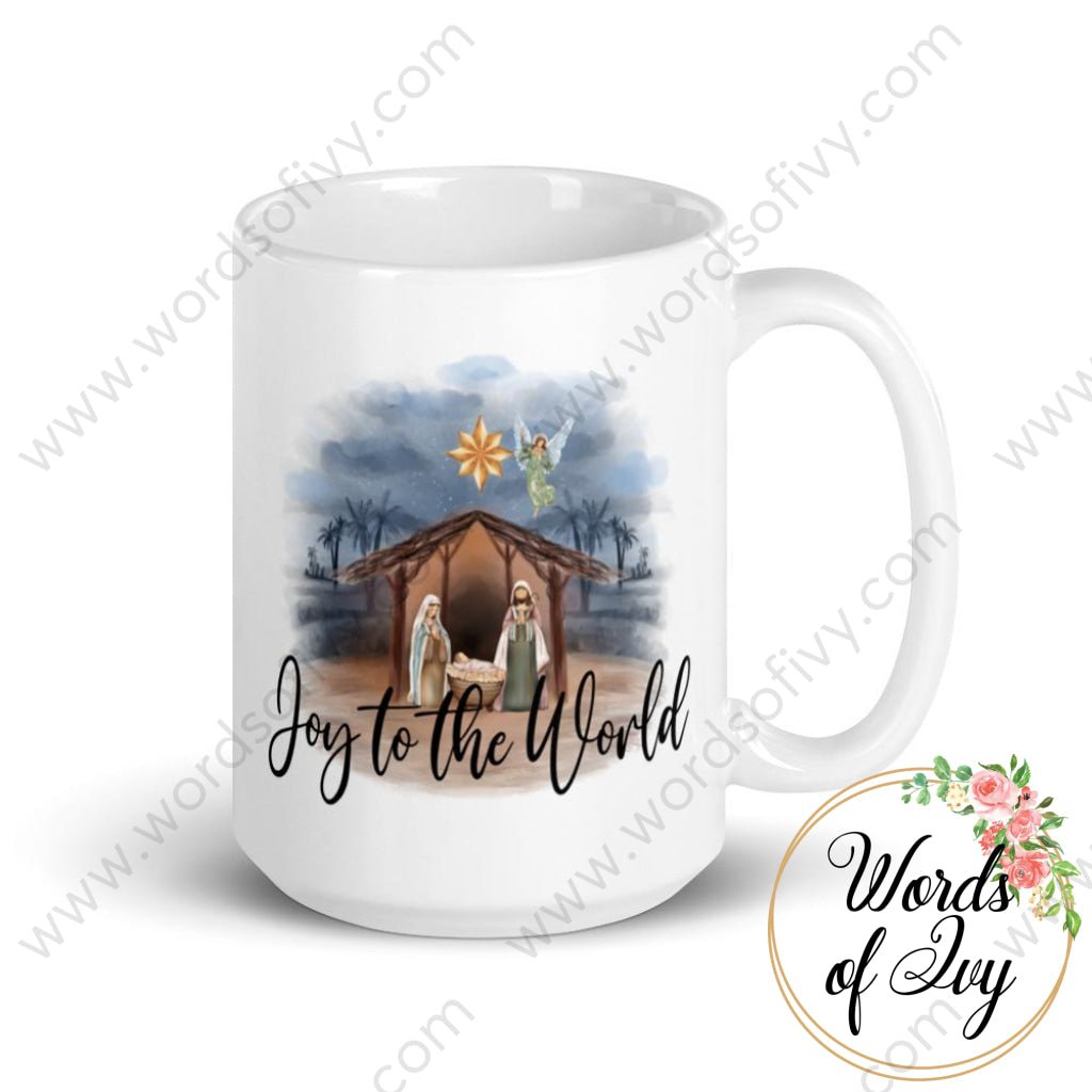 Coffee Mug - Joy To The World Nativity 15Oz