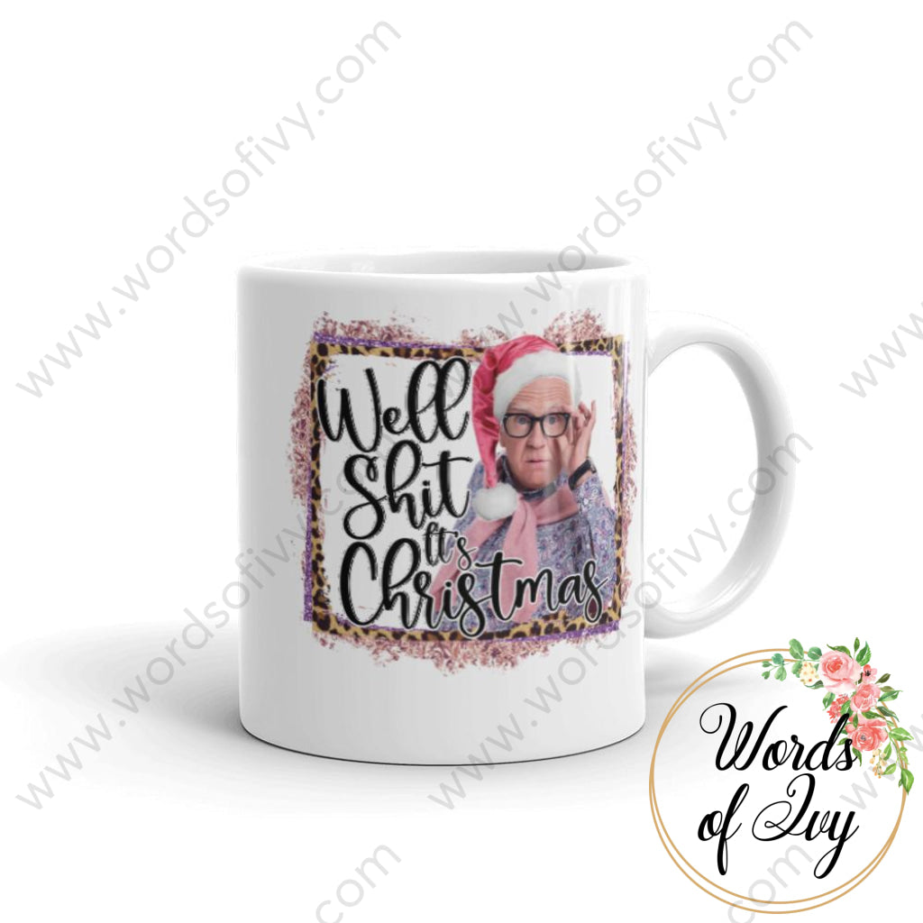 Coffee Mug - Leslie Jordan Well shit it's Christmas | Nauti Life Tees