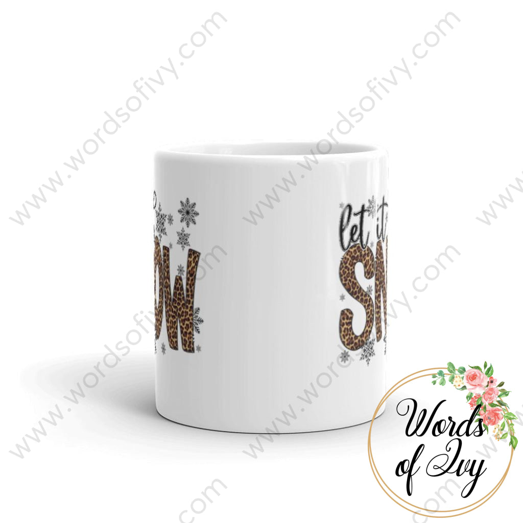 Coffee Mug - Let it Snow Leopard Print | Nauti Life Tees