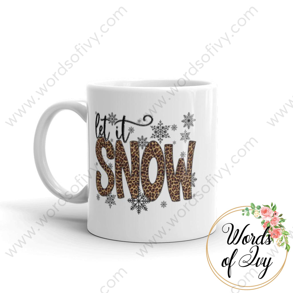 Coffee Mug - Let it Snow Leopard Print | Nauti Life Tees