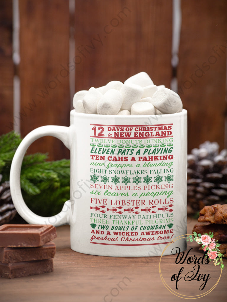 Coffee Mug - New England 12 Days of Christmas 211027004 | Nauti Life Tees